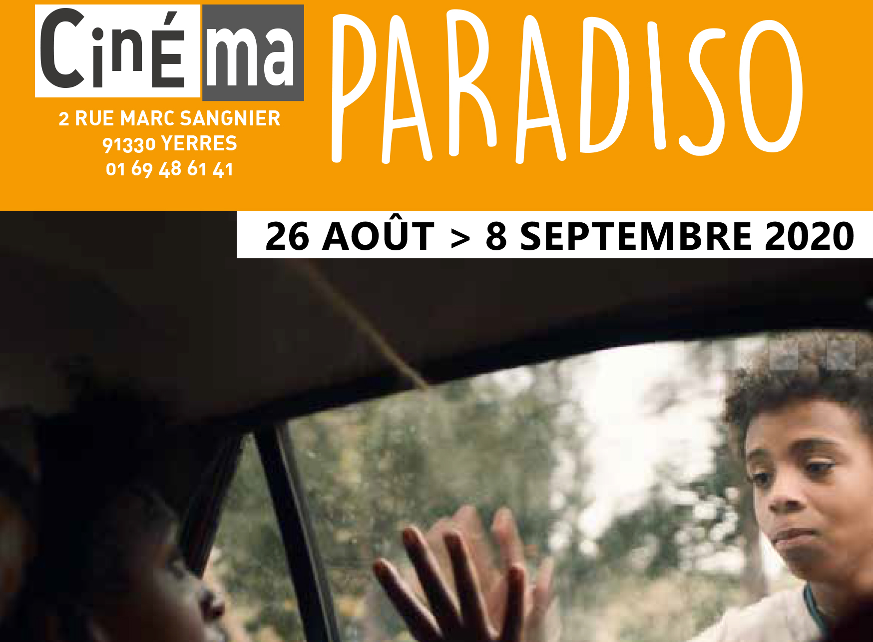 Programme du Paradiso fin août début septembre 2020