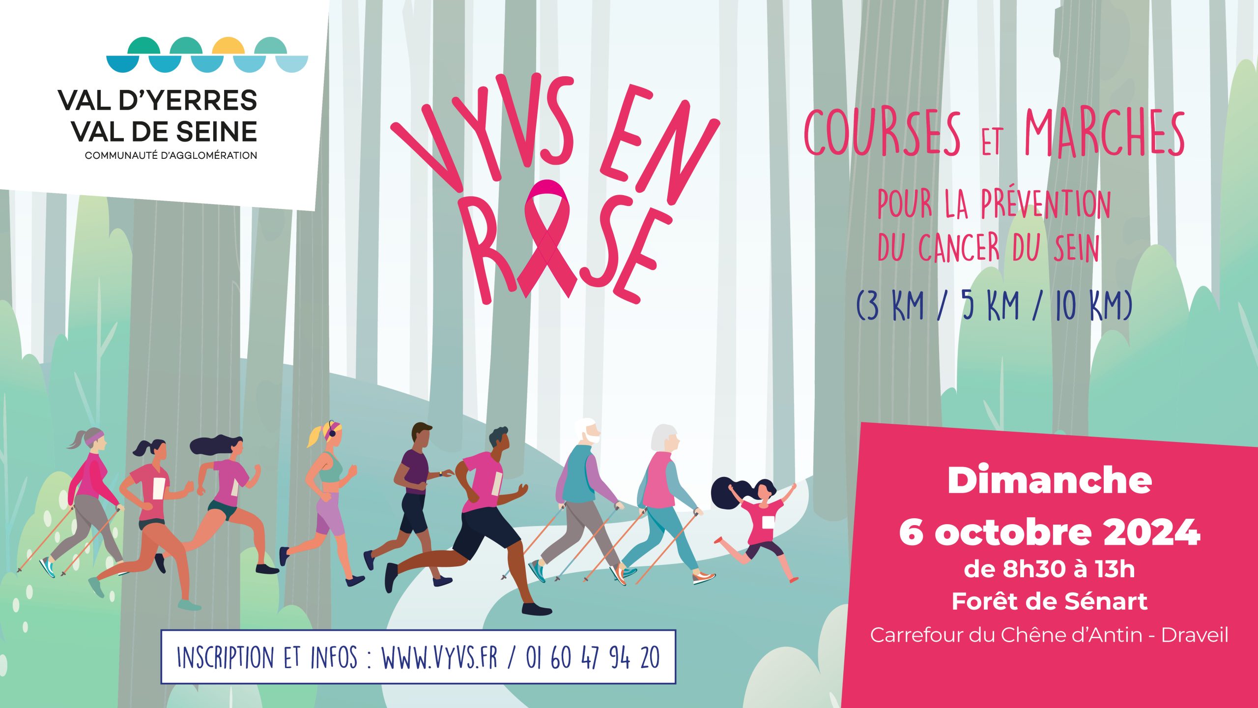 Courses et marches VYVS en Rose 2024 !