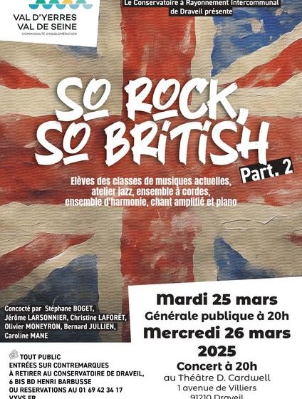 Concert des élèves du CRI de Draveil – “So Rock, so British”